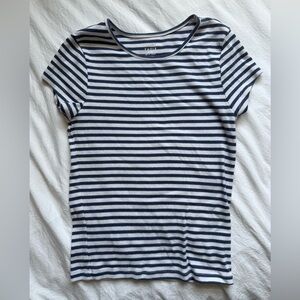 NWOT American Eagle Outfitters Navy and White Striped Tee